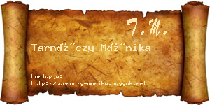 Tarnóczy Mónika névjegykártya